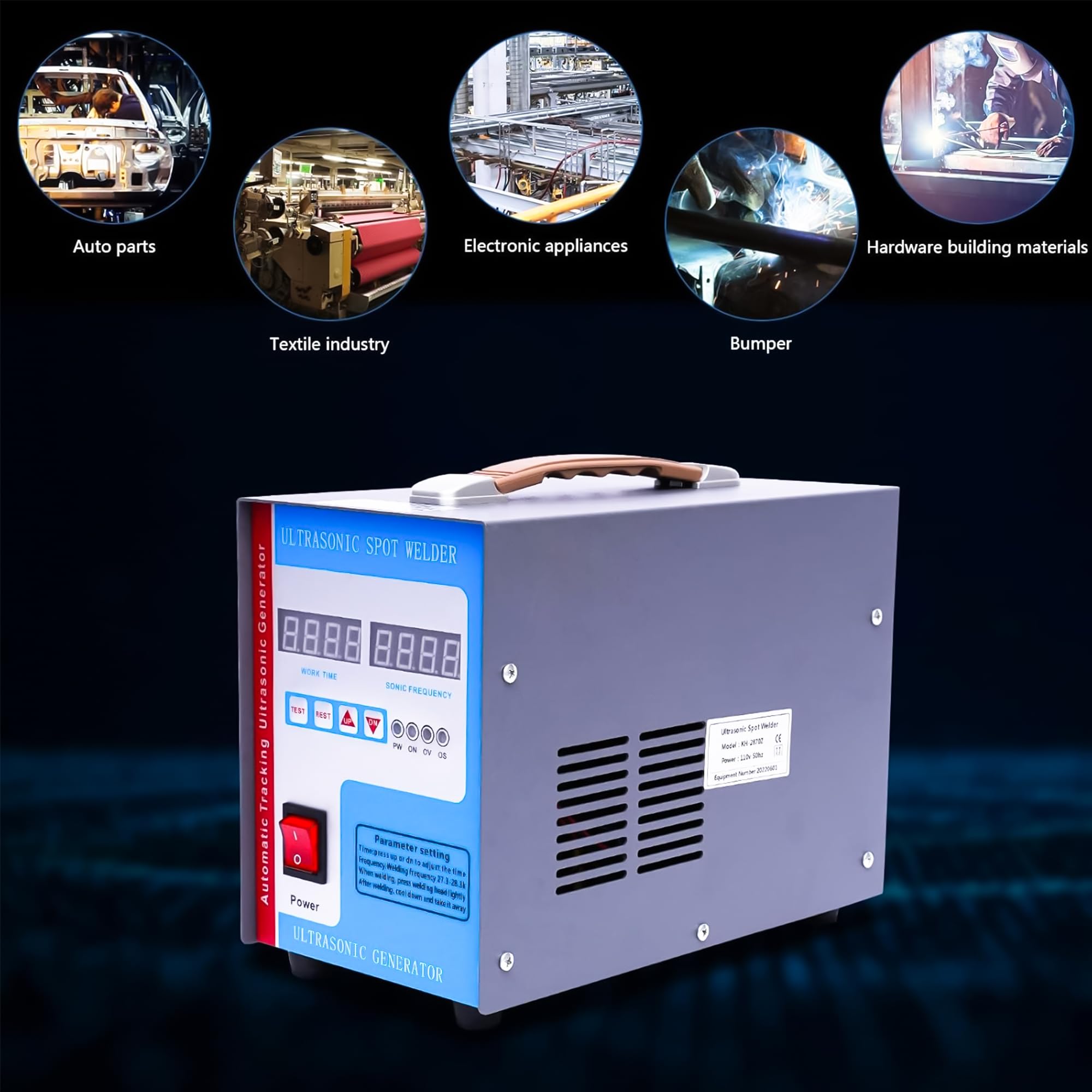 Ultrasonic Hand Gun for Cooler Tank Welding